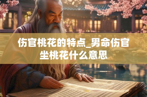伤官桃花的特点_男命伤官坐桃花什么意思