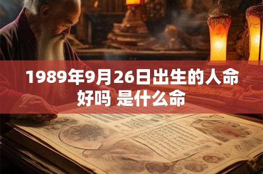 1989年9月26日出生的人命好吗 是什么命