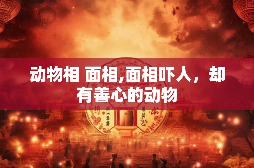 动物相 面相,面相吓人，却有善心的动物