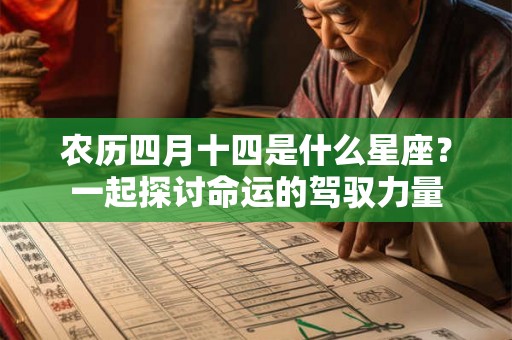 农历四月十四是什么星座？一起探讨命运的驾驭力量