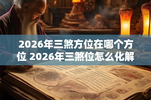 2026年三煞方位在哪个方位 2026年三煞位怎么化解
