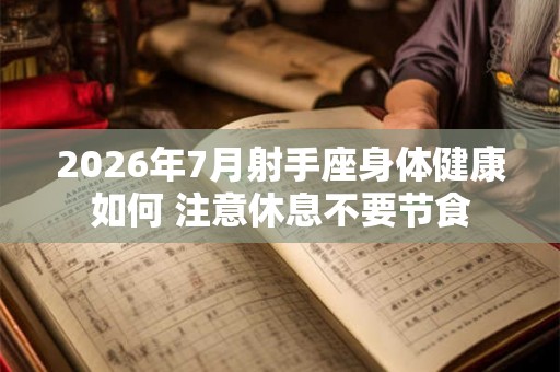 2026年7月射手座身体健康如何 注意休息不要节食 2026年7月射手座身体健康如何 注意休息不要节食