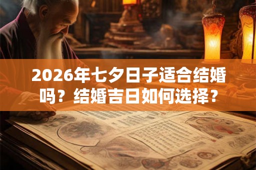 2026年七夕日子适合结婚吗？结婚吉日如何选择？