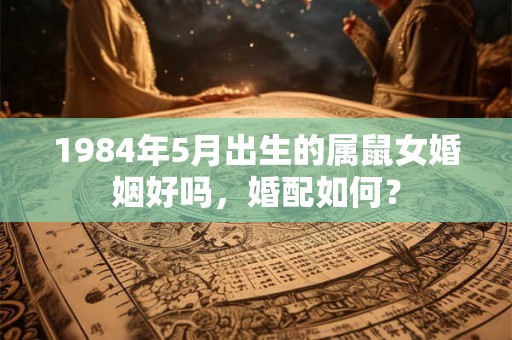 1984年5月出生的属鼠女婚姻好吗，婚配如何？