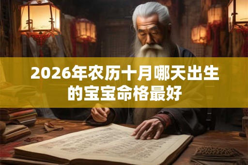 2026年农历十月哪天出生的宝宝命格最好 2026年农历十月哪天出生的宝宝命格最好