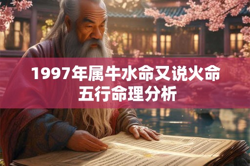 1997年属牛水命又说火命 五行命理分析