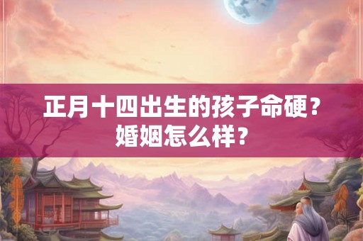 正月十四出生的孩子命硬？婚姻怎么样？