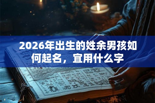 2026年出生的姓余男孩如何起名，宜用什么字