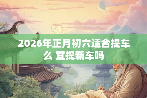2026年正月初六适合提车么 宜提新车吗