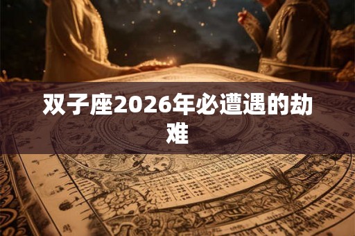 双子座2026年必遭遇的劫难
