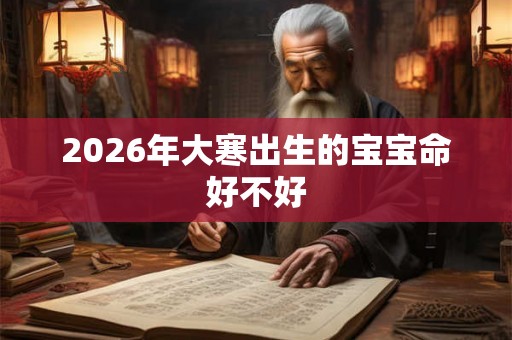 2026年大寒出生的宝宝命好不好 2026年大寒出生的宝宝命好不好