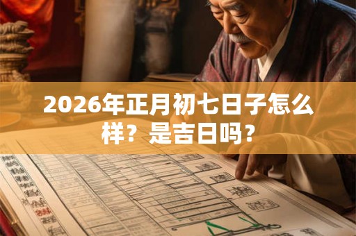 2026年正月初七日子怎么样？是吉日吗？