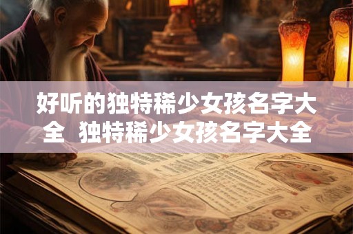 好听的独特稀少女孩名字大全  独特稀少女孩名字大全2000个