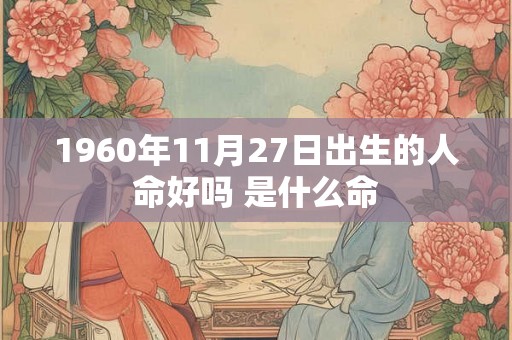 1960年11月27日出生的人命好吗 是什么命