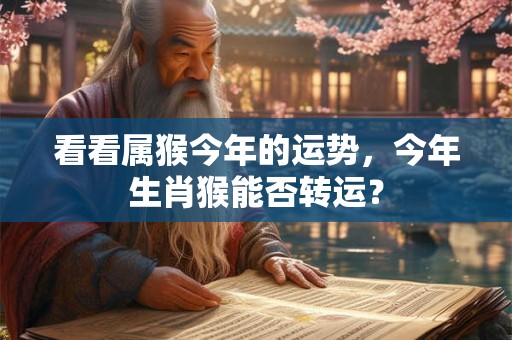 看看属猴今年的运势,今年生肖猴能否转运? 看看属猴今年的运势,今年生肖猴能否转运?