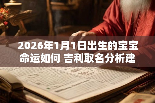 2026年1月1日出生的宝宝命运如何 吉利取名分析建议