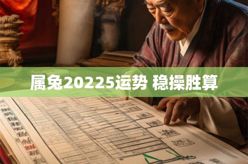 属兔20225运势 稳操胜算
