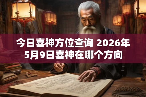 今日喜神方位查询 2026年5月9日喜神在哪个方向 今日喜神方位查询 2026年5月9日喜神在哪个方向