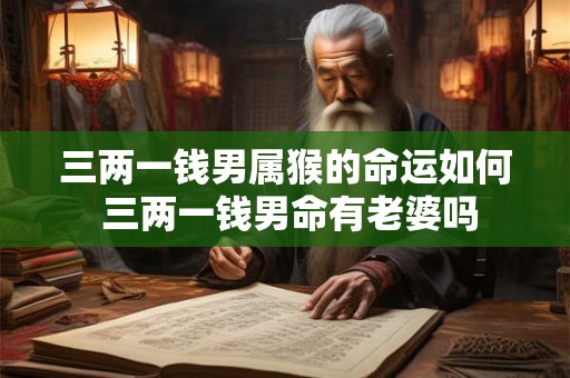 三两一钱男属猴的命运如何 三两一钱男命有老婆吗 三两一钱男属猴的命运如何 三两一钱男命有老婆吗