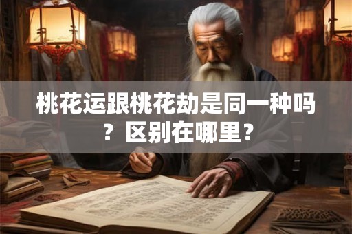 桃花运跟桃花劫是同一种吗？区别在哪里？