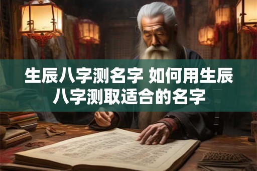生辰八字测名字 如何用生辰八字测取适合的名字