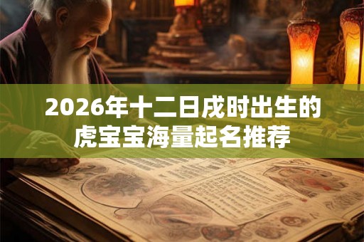 2026年十二日戌时出生的虎宝宝海量起名推荐