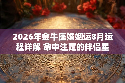 2026年金牛座婚姻运8月运程详解 命中注定的伴侣星座 2026年金牛座婚姻运8月运程详解 命中注定的伴侣星座