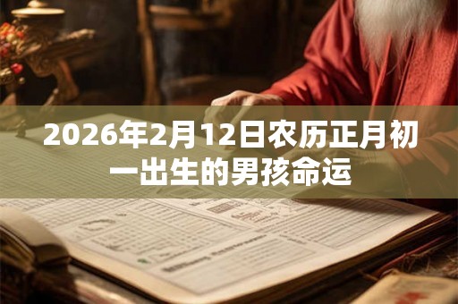 2026年2月12日农历正月初一出生的男孩命运 2026年2月12日农历正月初一出生的男孩命运