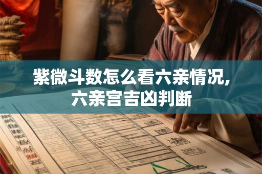 紫微斗数怎么看六亲情况,六亲宫吉凶判断