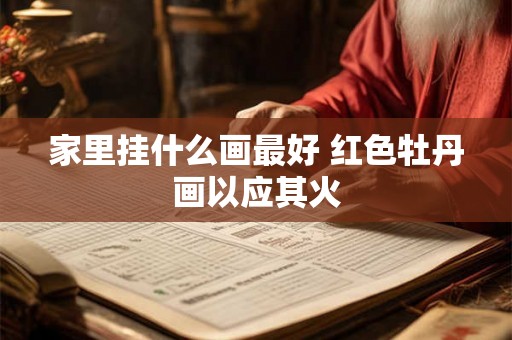 家里挂什么画最好 红色牡丹画以应其火