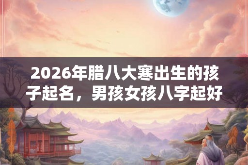 2026年腊八大寒出生的孩子起名,男孩女孩八字起好名字大全 2026年腊八大寒出生的孩子起名,男孩女孩八字起好名字大全