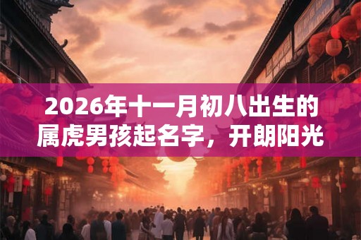 2026年十一月初八出生的属虎男孩起名字，开朗阳光的名字精选