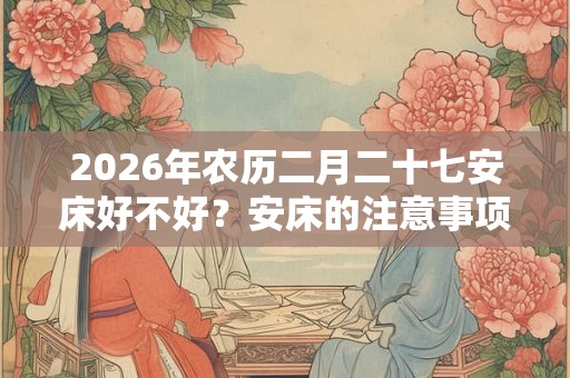 2026年农历二月二十七安床好不好?安床的注意事项? 2026年农历二月二十七安床好不好?安床的注意事项?