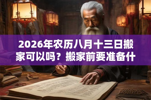 2026年农历八月十三日搬家可以吗？搬家前要准备什么？