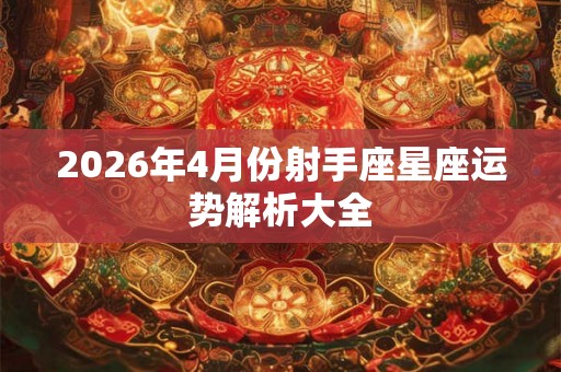 2026年4月份射手座星座运势解析大全