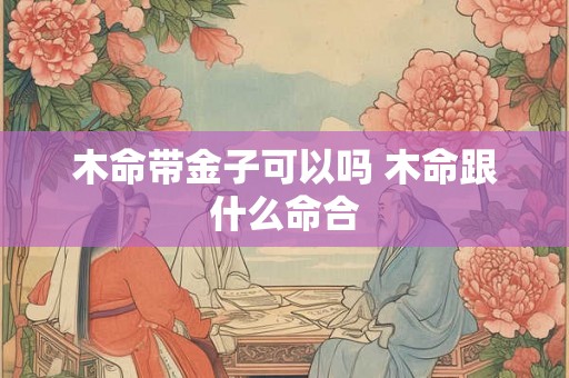 木命带金子可以吗 木命跟什么命合