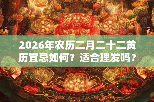 2026年农历二月二十二黄历宜忌如何？适合理发吗？