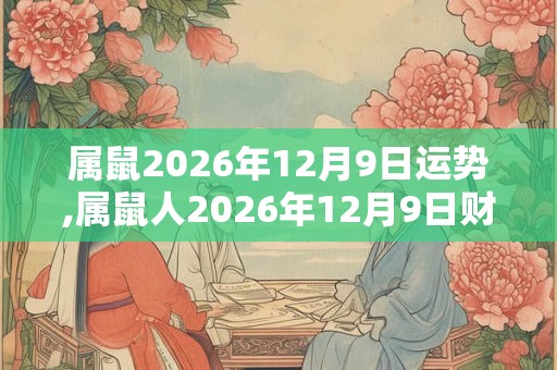 属鼠2026年12月9日运势,属鼠人2026年12月9日财运,生肖鼠2026年12月9日运势 属鼠2026年12月9日运势,属鼠人2026年12月9日财运,生肖鼠2026年12月9日运势