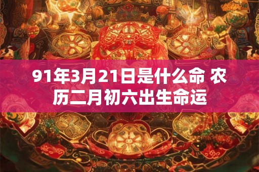 91年3月21日是什么命 农历二月初六出生命运