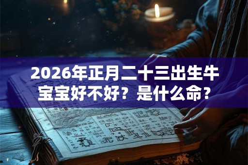 2026年正月二十三出生牛宝宝好不好？是什么命？