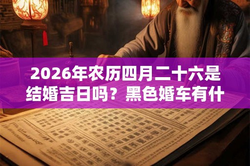 2026年农历四月二十六是结婚吉日吗？黑色婚车有什么寓意？