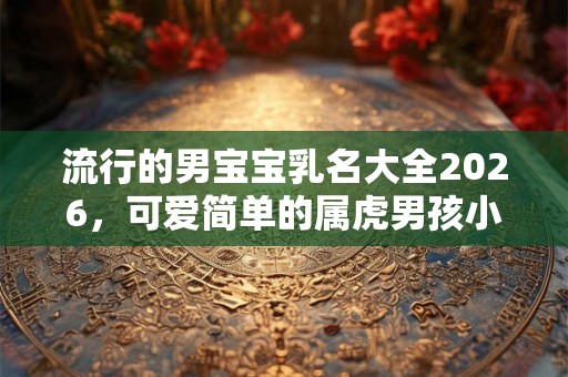 流行的男宝宝乳名大全2026，可爱简单的属虎男孩小名