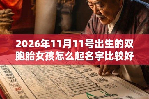 2026年11月11号出生的双胞胎女孩怎么起名字比较好，五行属什么？