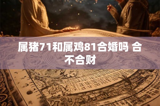 属猪71和属鸡81合婚吗 合不合财