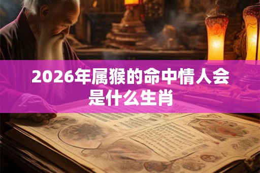 2026年属猴的命中情人会是什么生肖