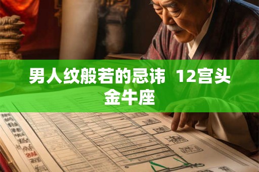 男人纹般若的忌讳  12宫头金牛座