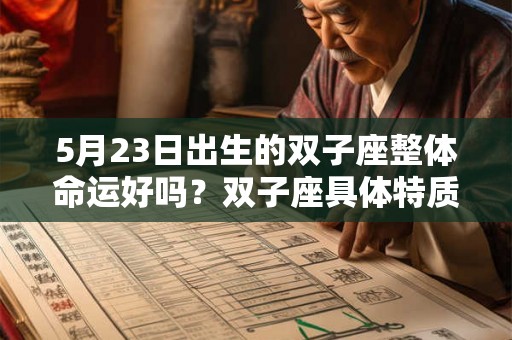 5月23日出生的双子座整体命运好吗？双子座具体特质
