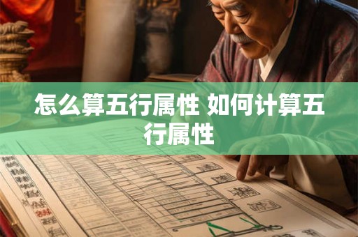怎么算五行属性 如何计算五行属性