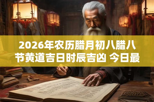 2026年农历腊月初八腊八节黄道吉日时辰吉凶 今日最好的时辰