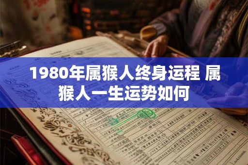 1980年属猴人终身运程 属猴人一生运势如何